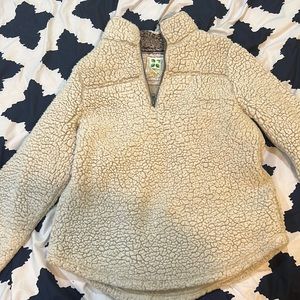 Wmns Sz M zip neck wool sweatshirt